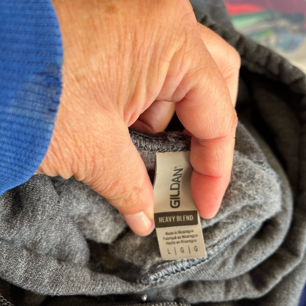 Gildan Heavy Blend Dark Gray Hoodie - Picture 5 of 6